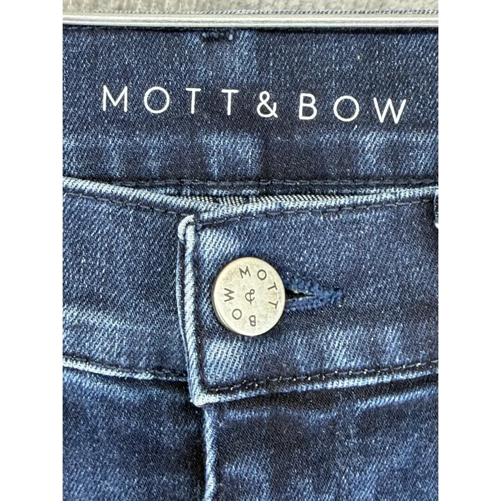 Mott & Bow Staple Slim Fit Jeans Mens 30x30 Dark Indigo Blue Stretch Denim Pants